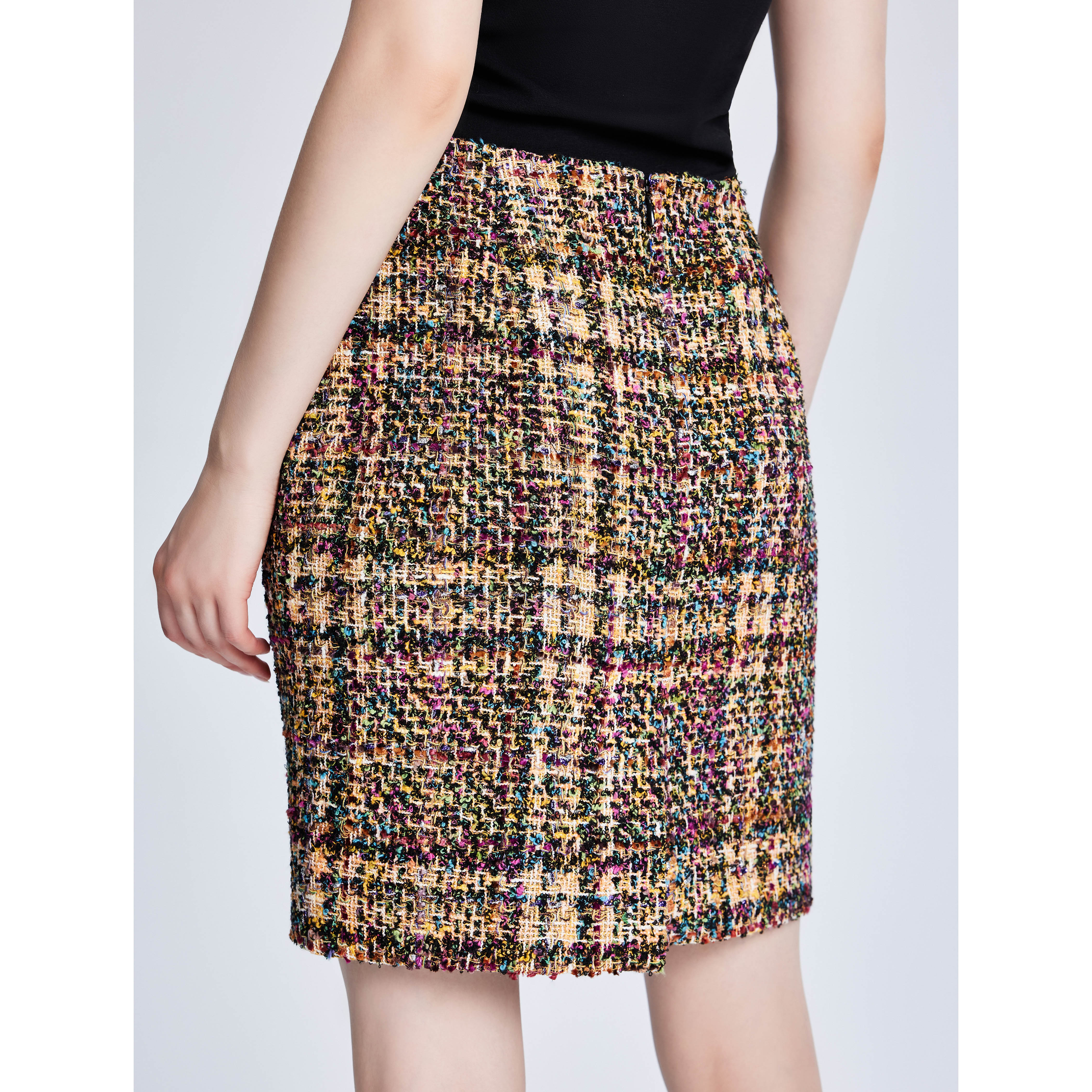 Lillo Lilly奢品高定法国小香风粗花呢宫廷名媛风高端定制半身裙