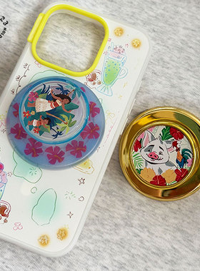 莫安娜公主磁吸手机支架气囊伸缩海洋可替换帽magsafe泡泡pps奇缘