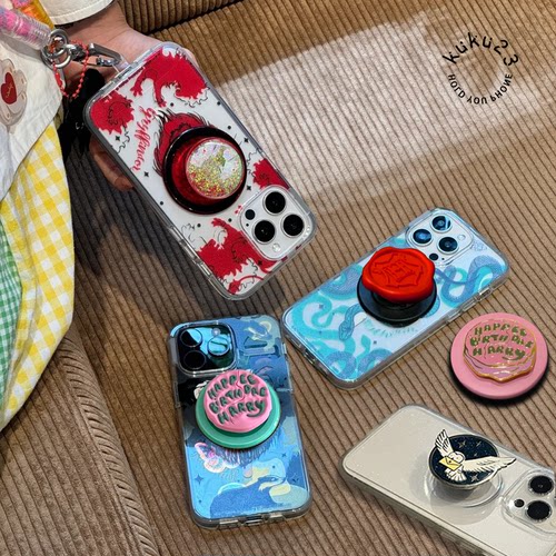 哈利波特系列生日蛋糕支架学院来信替换清闪银海瑟薇磁吸泡泡pps