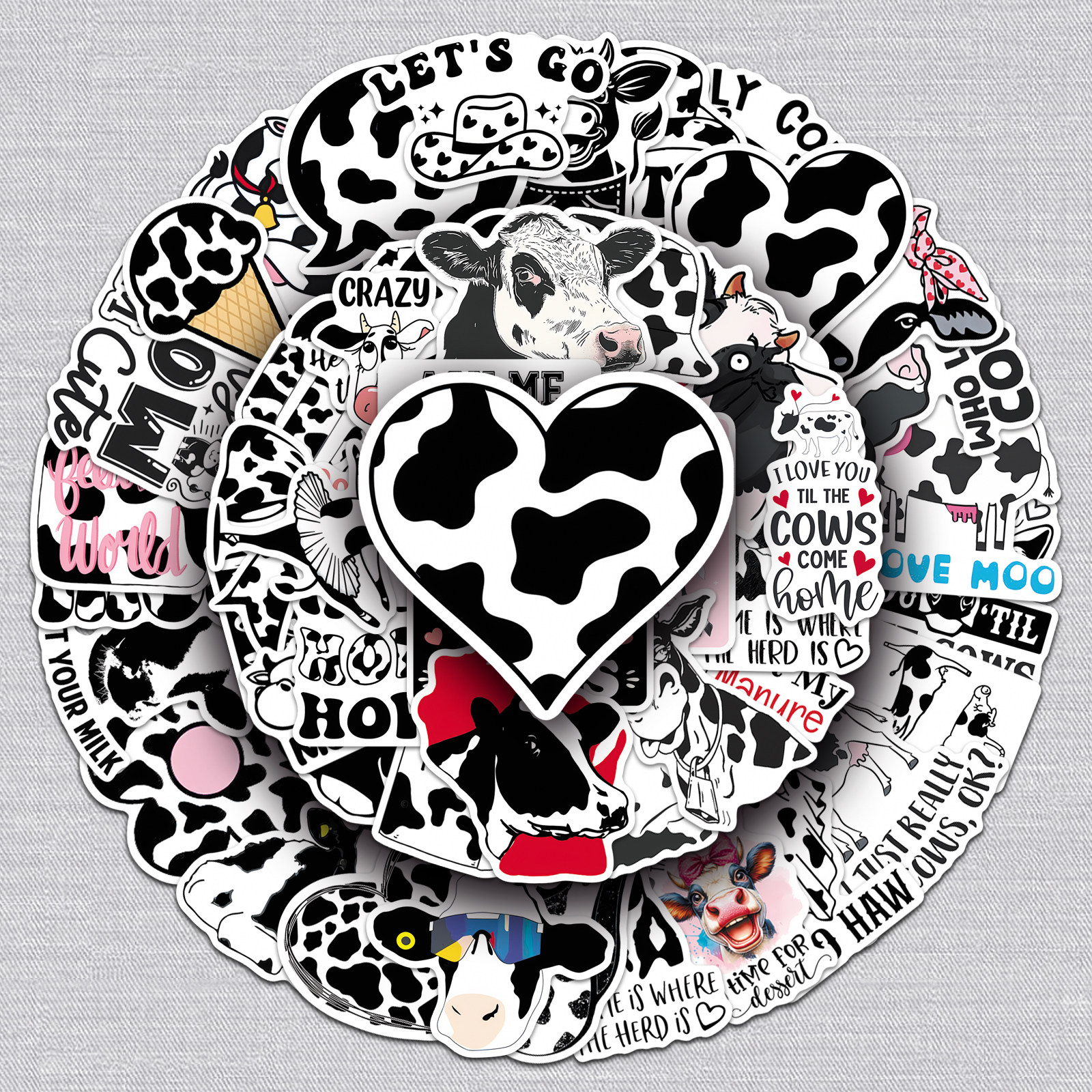 100张奶牛趣味贴酷炫超逸潮流涂鸦贴纸笔记本桌面吉他音箱DIY贴纸,文具电教/文化用品/商务用品,贴纸/立体贴纸,淘宝优惠券,粉丝福利购,淘宝优惠卷
