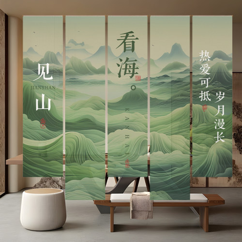 半透纱幔定制商用隔断帘