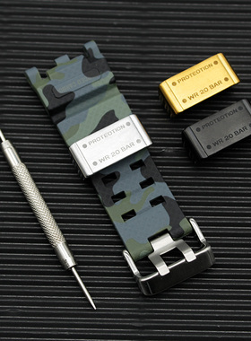 代用手表表带G标金属游环电镀不锈钢空霸大泥王钢环表环表扣