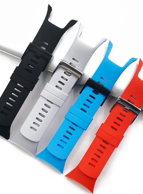 适用酷跑光电表带Sunto松拓硅胶表带Spartan斯巴达Trainer22MM