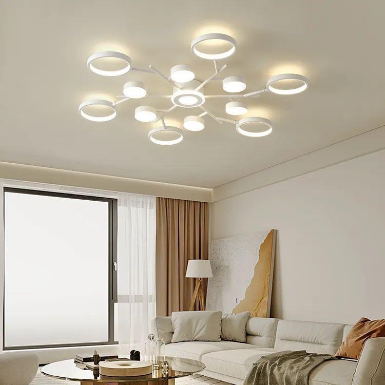 现代简约客厅展厅灯轻奢大气卧室餐厅酒店客房室内奶油风北欧灯具