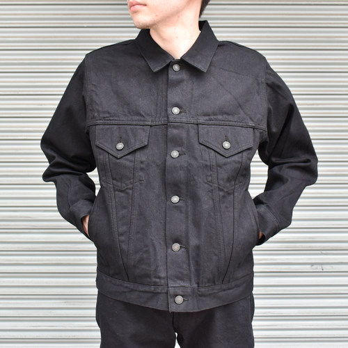 日本STUDIO D’Artisan京都黑染D4609带侧兜13.5OZ四代牛仔夹克