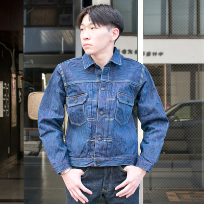 Studio D’Artisan小猪45周年SP088阿波正蓝茜染爱织二代牛仔夹克