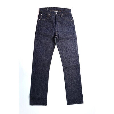 日本Denime中高腰直筒牛仔裤