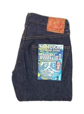 日本Samurai Jeans武士S5000VX21ozII ZERO系新款修身直筒牛仔裤