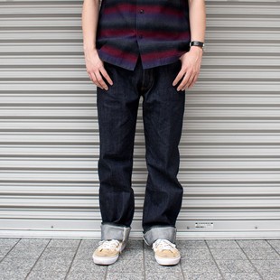 日本Studio D'Artisan小猪SD-502定番12OZ赤耳丹宁宽松直筒牛仔裤