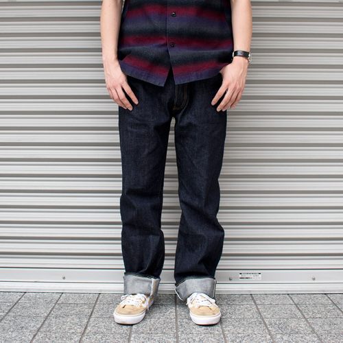 日本Studio D'Artisan小猪SD-502定番12OZ赤耳丹宁宽松直筒牛仔裤