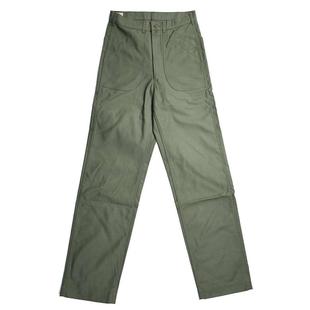 日本Denime新款LOT225硫染背缎纯棉OG107高腰直筒工装裤