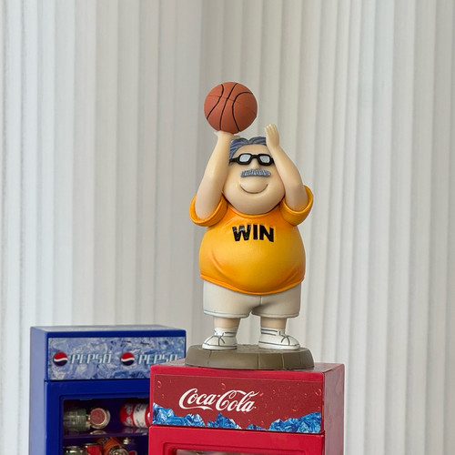 灌篮高手真香社Q版安西教练投篮姿势创意模型摆件动漫周边GK手办