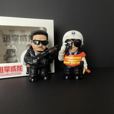 逃学威龙交通星曹达虎蒙面猫模型潮玩公仔手办电影周边摆件男礼物