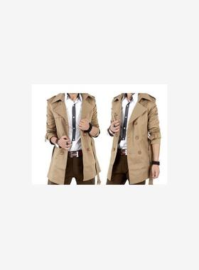 春季大码6xl男士200斤男人风衣外套Big yards men's trench c