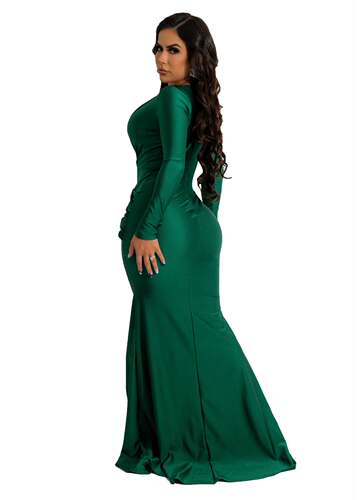 Women Elegant Sexy Dress Long Sleeve Evening Party Dress new