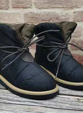 女平底短筒雪地靴保暖棉靴大码43women snow boots cotton shoes