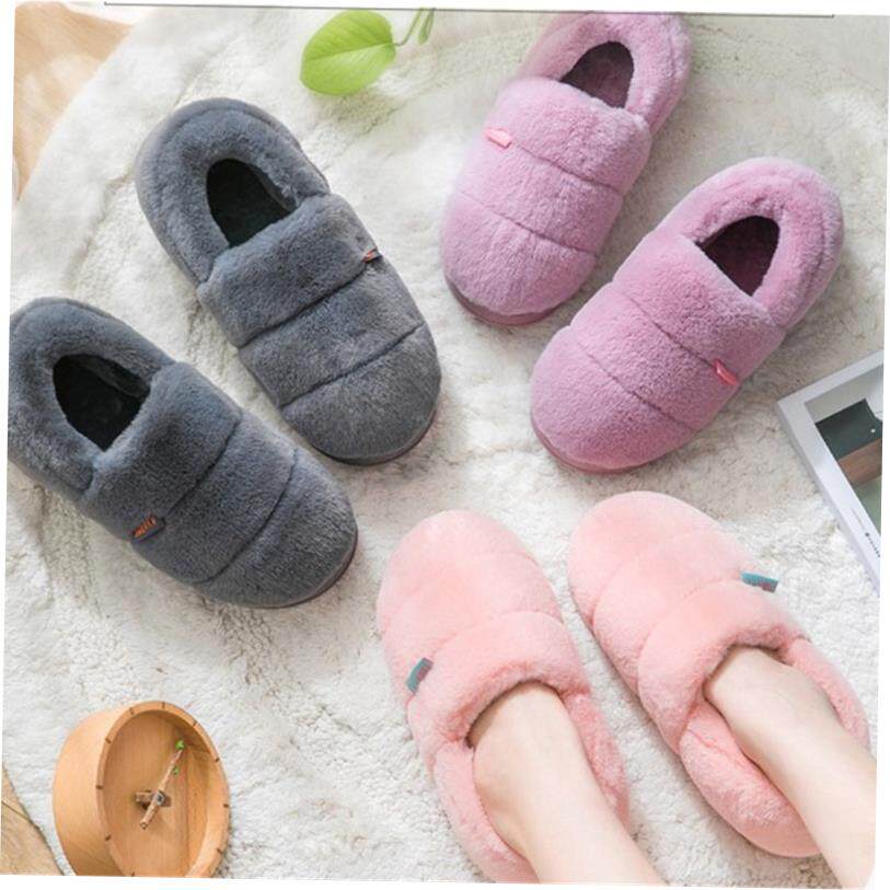 plush winter women men slippers slipper indoor cotton shoes