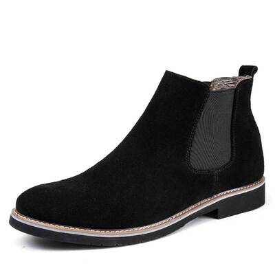 2019Chelsea Boot Men Martin Leather Ankle Boots Winter Shoes