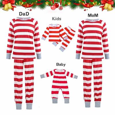 christmas Pajamas clothes Nightwear Matching family 2pcs