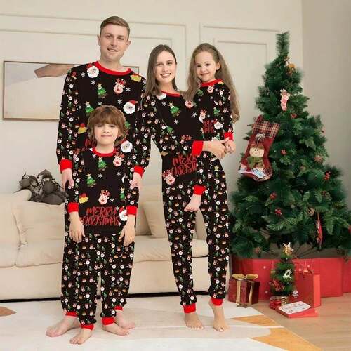 family clothes Matching christmas Pajamas Outfits Sleepwear