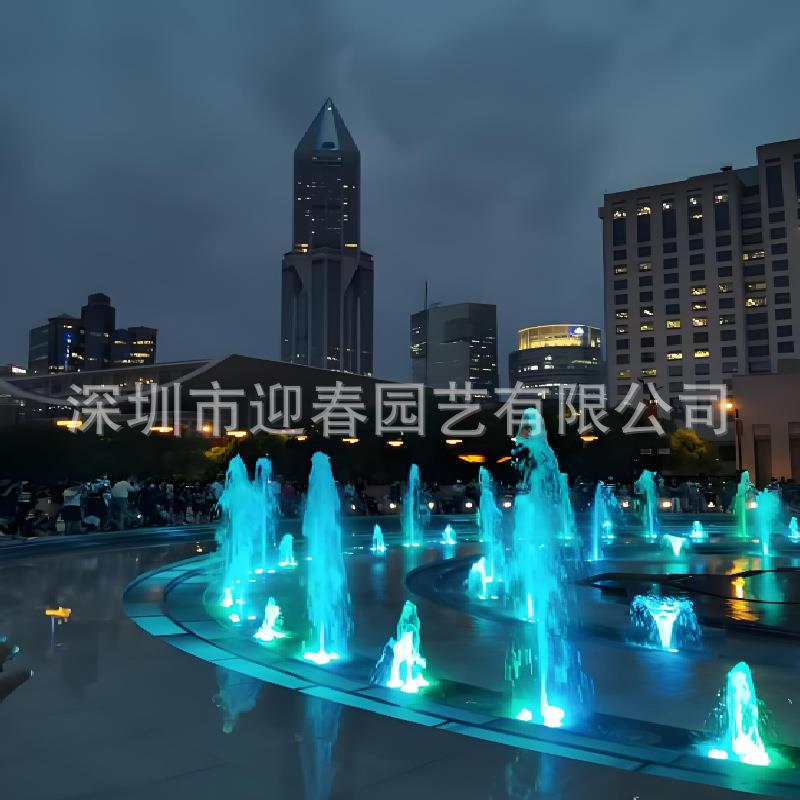 音乐喷泉全套设备厂家户外大型广场旱喷加工生产制作水池不锈钢