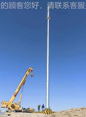 供应圆钢通讯塔87124单管塔4米200单管米塔塔单管灯快装塔通信单