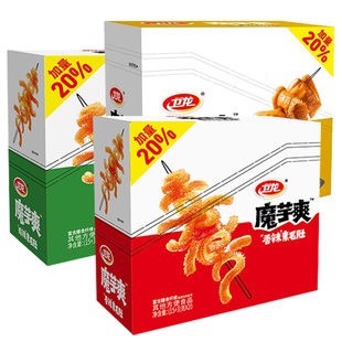 卫龙魔芋爽360g盒装 香辣酸辣麻辣麻酱素毛肚网红休闲零食 加量版