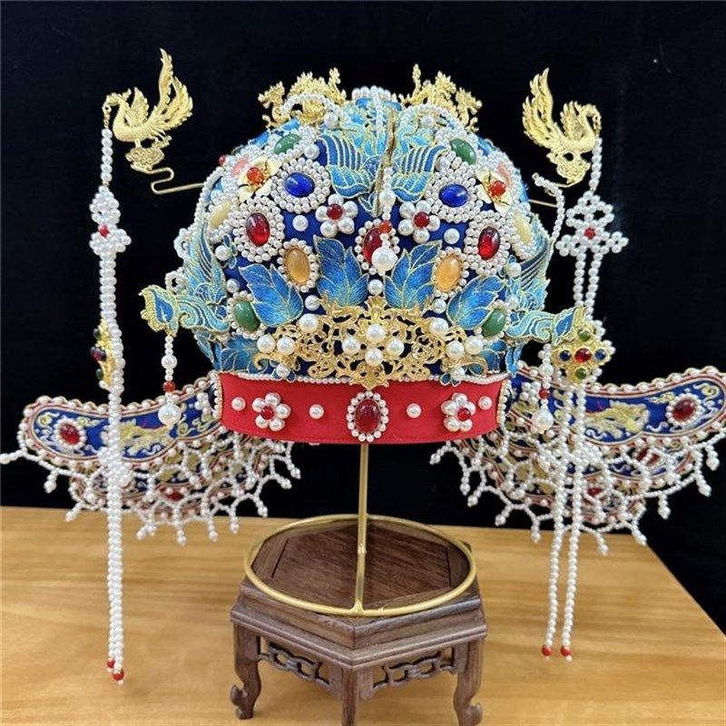 六龙三凤冠 材料包DIY配件 汉服礼冠 明制凤冠 宋冠 挑牌博鬓手工