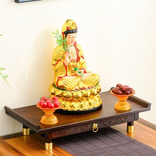 佛龛财神爷供台桌上佛台r神位供奉台小型神台香案增高台架佛龛立