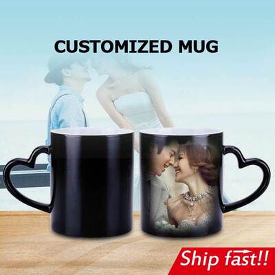 customized cup mug photo DIY LOGO gift birthday present 定制