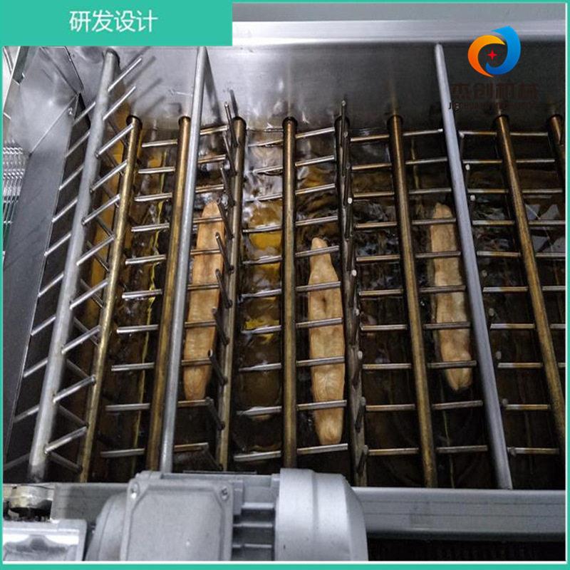 早餐油条油炸设备自动翻面软麻花油炸机器大果子油炸炉仿人工
