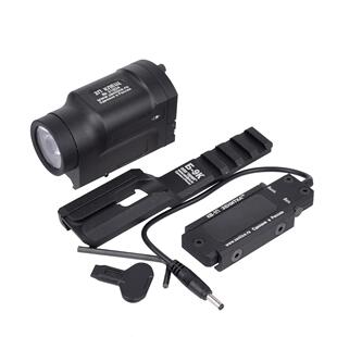 AK-SD战术手电800流明LED爆闪远射下挂导轨电筒外贸电筒金属