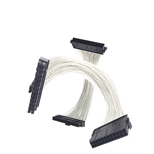 ITX电源24P延长线24针转接 主板CPU24pin加长线 30cm镀锡铜线制作