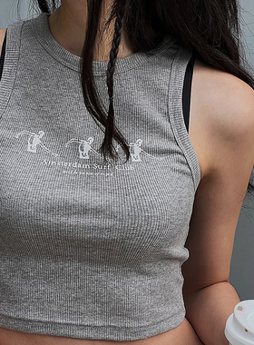 Mathieu韩国无袖吊带背心女夏新款纯欲辣妹短款韩系上衣内搭外穿