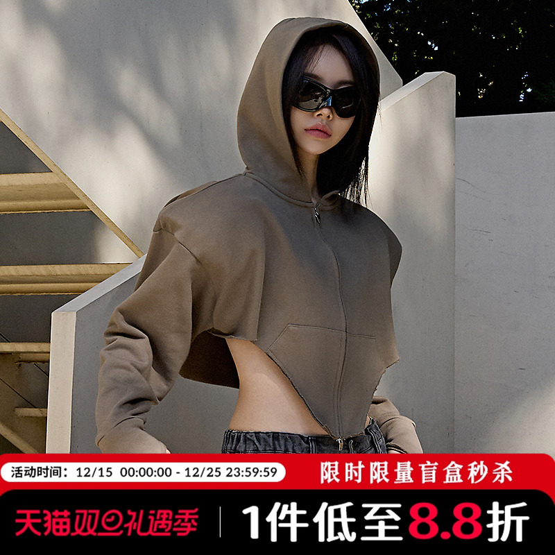 Mathieu短款连帽外套设计感上衣