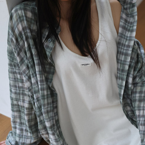 26SS松弛感极简风宽松显瘦背心女