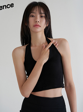 Mathieu【韩系极简系列】性感辣妹挂脖吊带背心女夏无袖上衣外穿