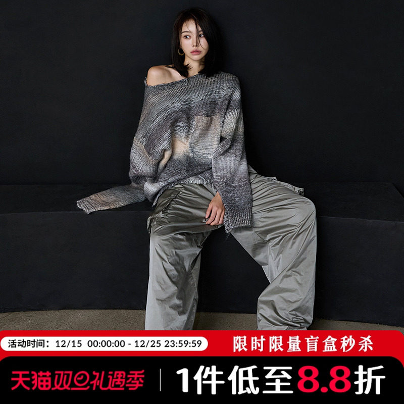 高腰中性Mathieuv长裤休闲裤