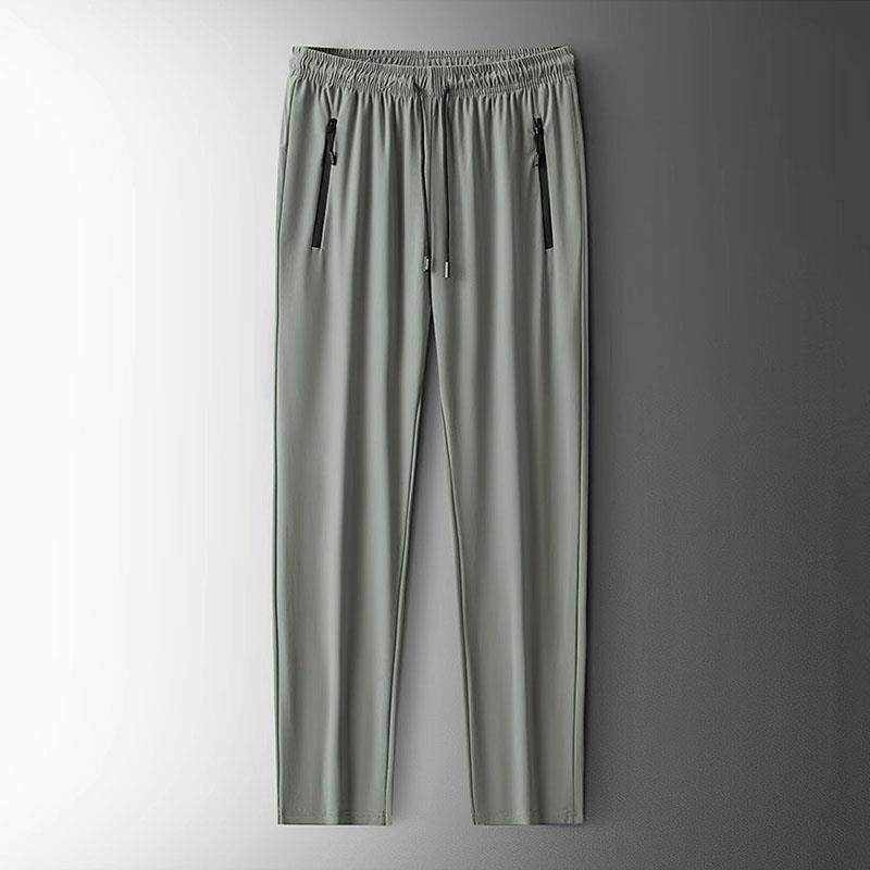 Home Daily 自带冰凉触感！！夏季薄款大码冰丝休闲直筒运动裤男