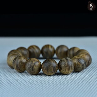85沉 16mm柬埔寨菩萨沉香手串佛珠手链 天然沉香木质时尚饰品保真