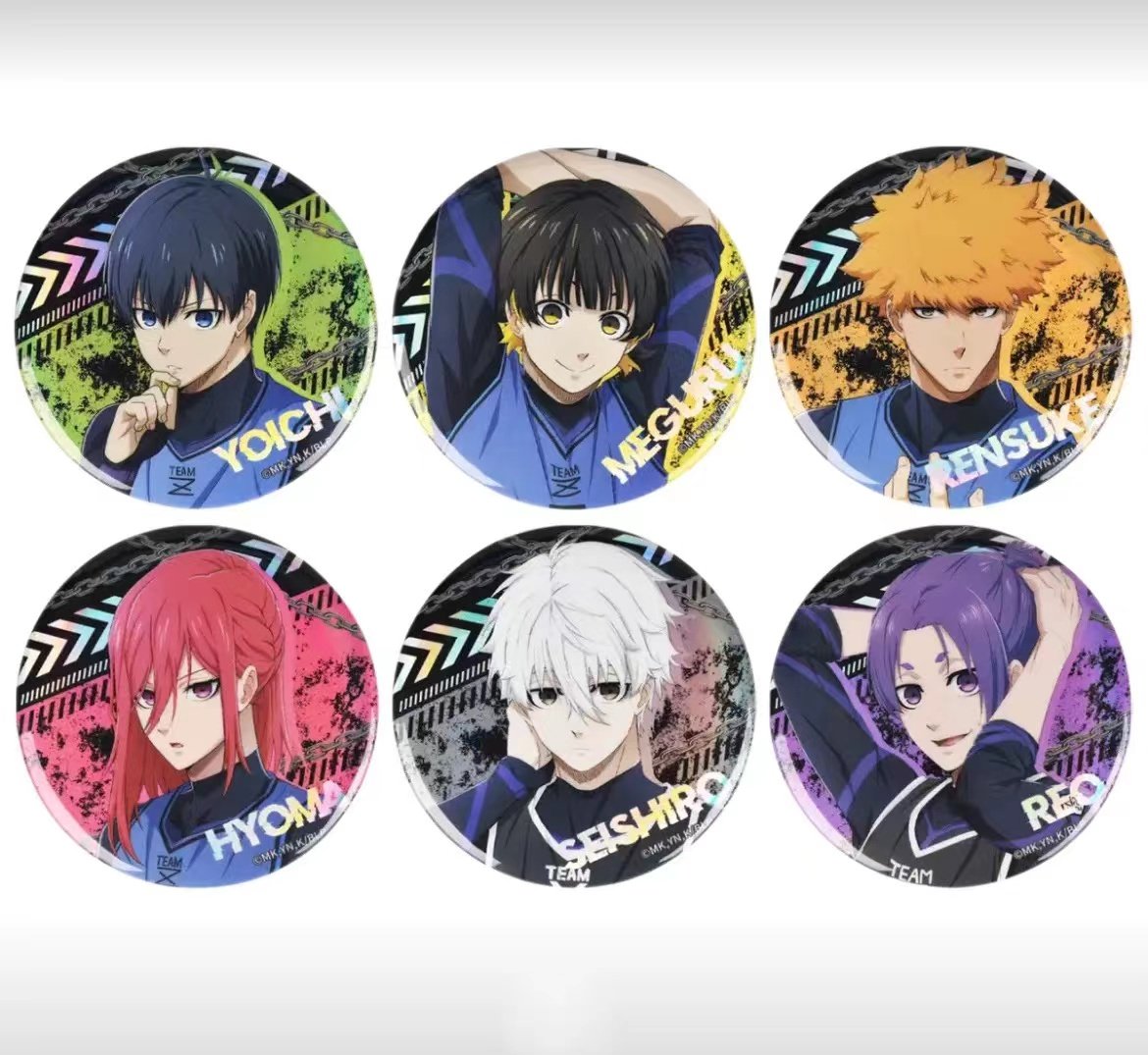 暴蒙正版蓝色监狱周边素面镭射吧唧徽章吧唧