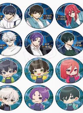 现货CHUGAI蓝色监狱牛仔吧唧盲盒盲抽随机发货