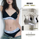 女士内衣小胸聚拢无钢圈三角杯纯棉女三角内裤 运动文胸套装