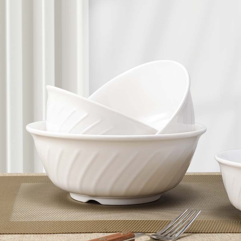 密胺碗仿瓷餐具酒店米饭碗白色快餐汤碗面碗塑料防摔粥碗小碗商用,餐饮具,碗,淘宝优惠券,粉丝福利购,淘宝优惠卷