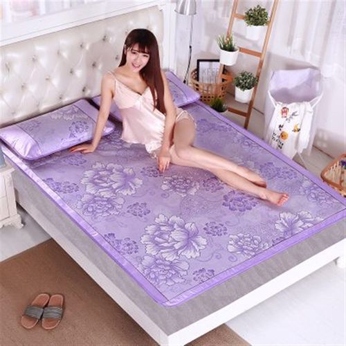 加厚冰丝席三件套1.8m床单人学生宿舍1.2双人1.5米折叠软夏季凉席