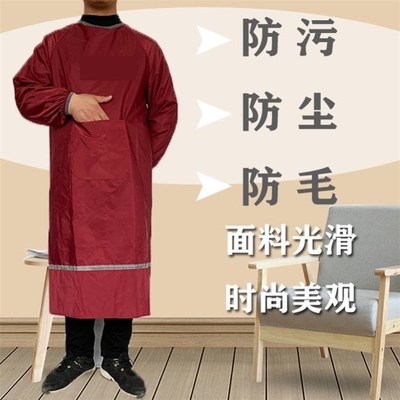 宠物美容师工作服防毛防水宠物z店工作服抱猫围裙抱猫服不粘毛防