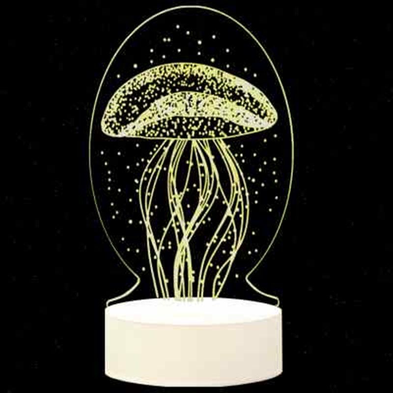 3D小夜灯充电式台灯床头网红卧室柔光女生M睡觉睡眠夜光浪漫插电