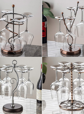 红酒杯台面悬挂展示架个性创意葡萄酒杯架欧式高S脚杯架酒柜收纳