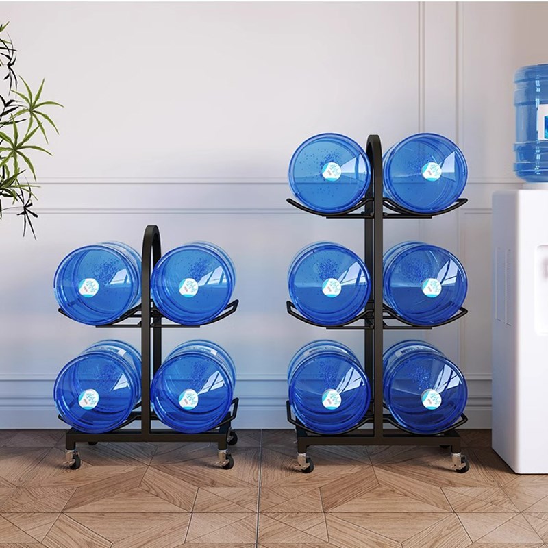 水桶架大小桶矿泉水收纳架办公室桶装水置物架便利店纯净水放置架