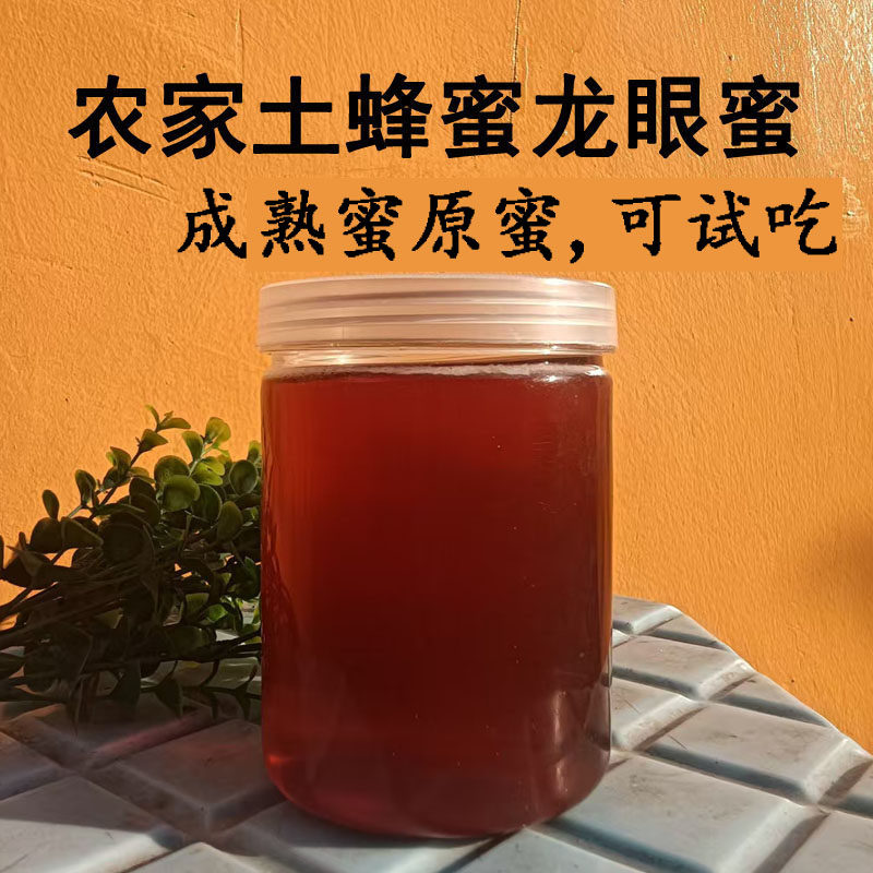正宗龙眼蜜土蜂蜜原蜜中蜂蜜纯正天然无添加特级正品农家自产野生